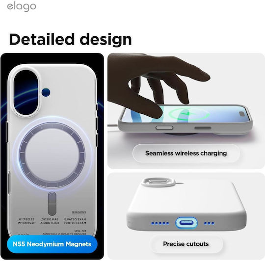 Elago Back Cover Σιλικόνης Λευκό (iPhone 17)