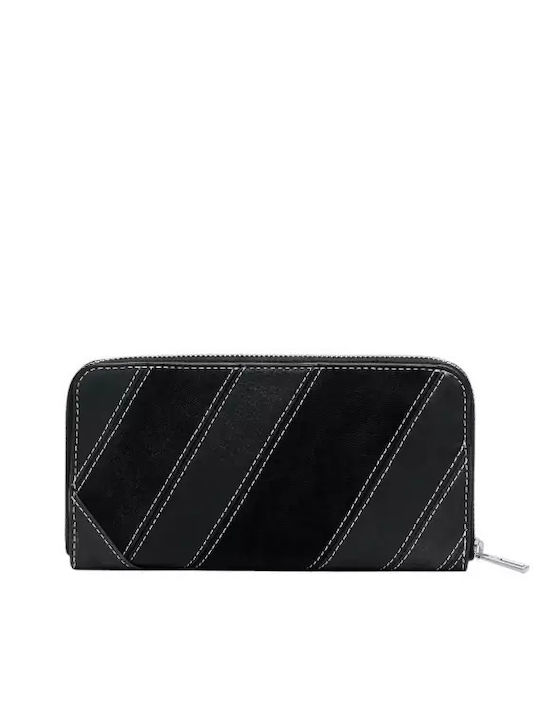 Fiona Large Leather Women's Wallet Coins Black
