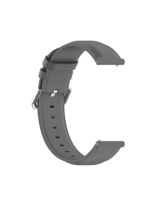 Curea Ceas Piele Naturală Vârf Rotund 20 mm Gri Curea Ceas Piele Naturală Vârf Rotund 20 mm Gri