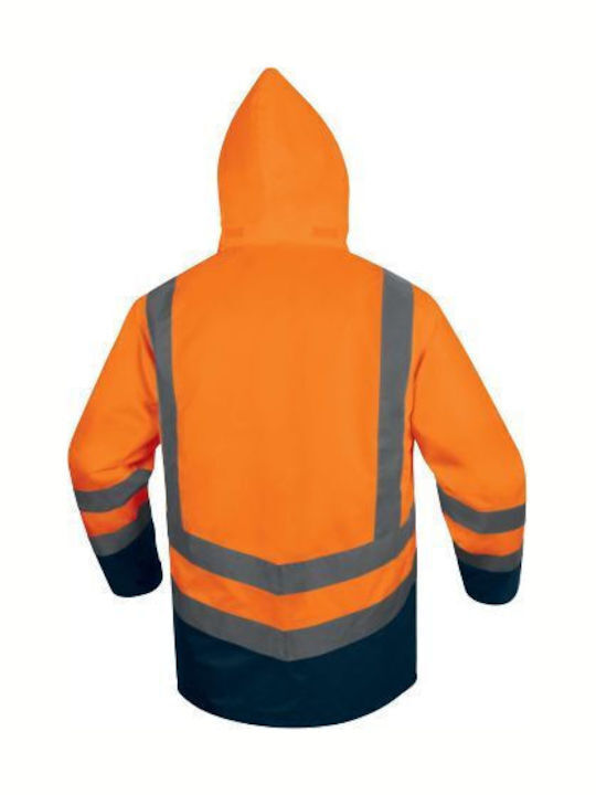 Delta Plus Arbeitsjacke mit abnehmbarer Kapuze Orange