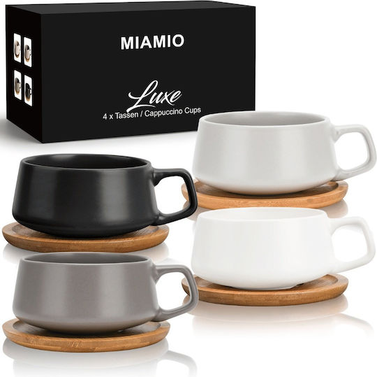 Miamio Set Cesti Cappuccino 4 Bucăți Miamio Set Cesti Cappuccino 4 Bucăți