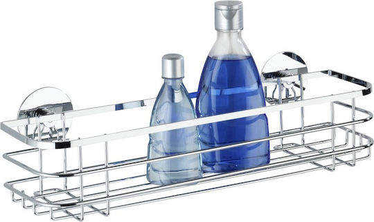 Wenko Montat pe perete Raft Baie Metal 38x11x11cm Gri Wenko Montat pe perete Raft Baie Metal 38x11x11cm Gri