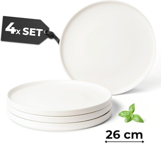 Miamio Alb Ceramică Set de Vase 4buc