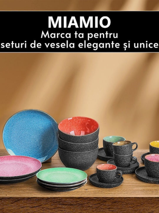 Miamio Multicolor Ceramică Set de Vase 6buc