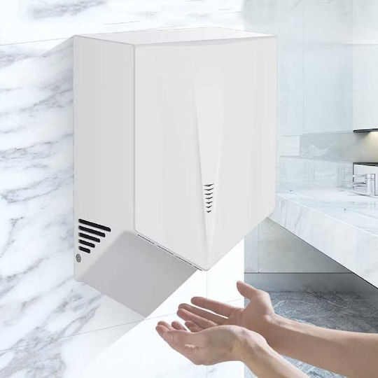 Στεγνωτήρας Χεριών Άσπρος Ματ V Power 1500w