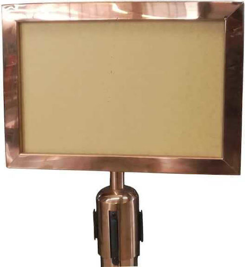 Πινακίδα Inox Copper Κολωνάκι Διαδρόμου 33x24εκ