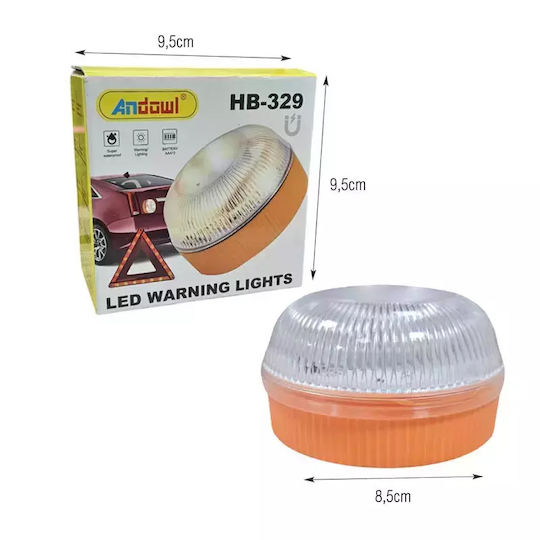 Andowl LED Φωτιστικό Νυκτός με Τροφοδοσία Μπαταρίας