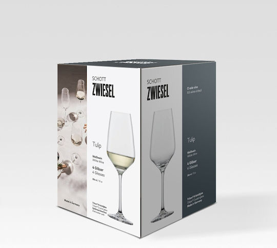 Lumarko Glass for White Wine made of Glass Goblet 356ml
