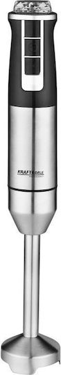 Kraft & Dele Blender De Mână Cu Tijă Din Inox 1500W Argintiu