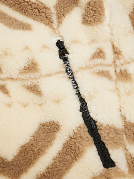 Men's Fleece Hoodie Beige