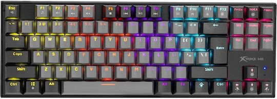 Xtrike Me GK-989 Gaming Μηχανικό Πληκτρολόγιο Tenkeyless με Custom Red διακόπτες και RGB φωτισμό (Αγγλικό US)