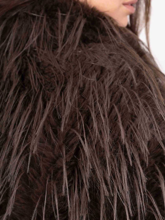 Women's Short Fur Chocolate