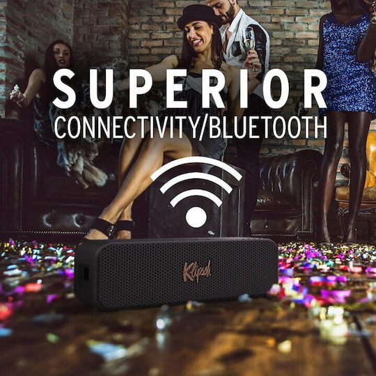 Klipsch Detroit Waterproof Bluetooth Speaker 18W with Battery Life up to 20 hours Black