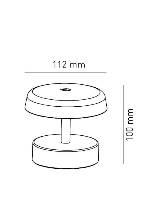 Bot Lighting Tischlampe mit Schwarz Schirm und Basis