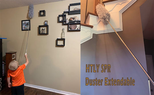 Htly Spr Duster Εξαιρετικά Πυκνή Μικροΐνα Βελτιωμένο Μακρύ Επεκτάσιμο Τηλεσκοπικό Λυγίσει 360 Μοίρες