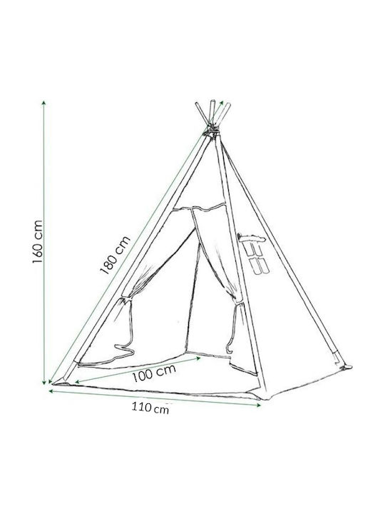 Kidizi Kids Indian Teepee Play Tent Blue