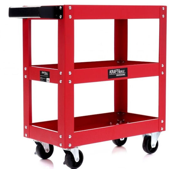 Kraft & Dele Wheeled Metallic Tool Carrier W51xD26xH58cm