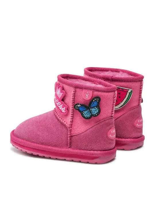 Wallaby Mini Play Δερμάτινες Παιδικές Μπότες Χιονιού Love