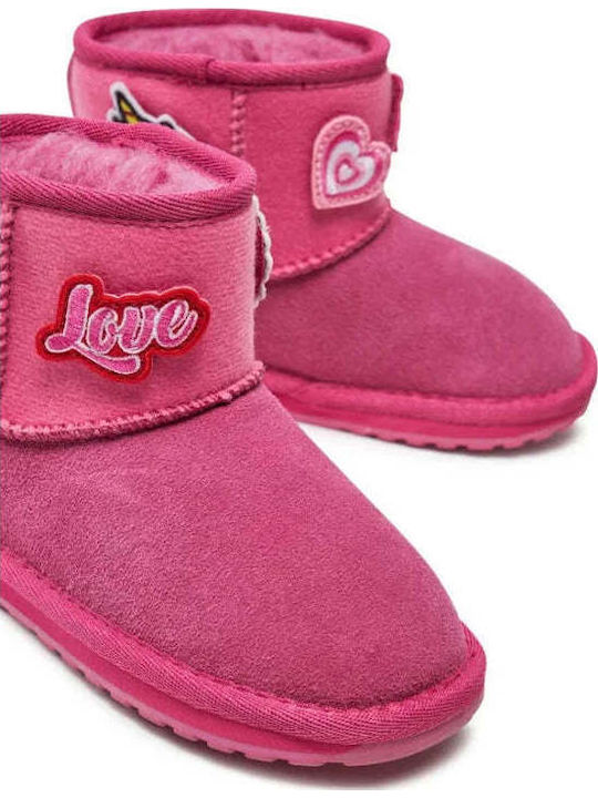Wallaby Mini Play Δερμάτινες Παιδικές Μπότες Χιονιού Love