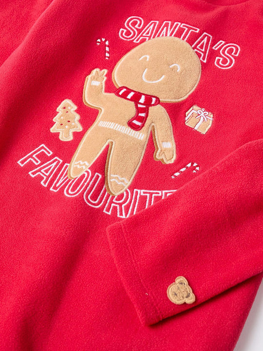 Zippy Детска пижама Зимна Поларена Red