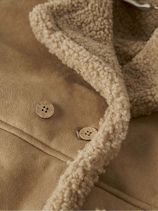 Kids' Casual Jacket with Lining Beige