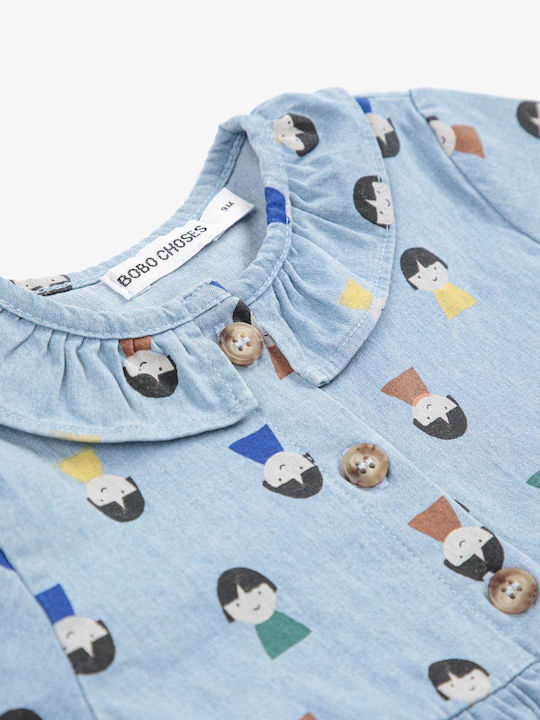 Kinderkleid Denim Light Denim