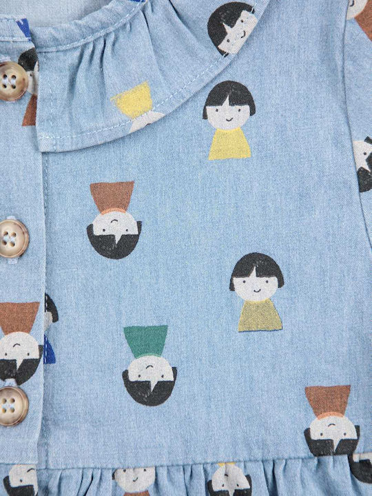 Kinderkleid Denim Light Denim