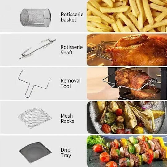 Air Fryer 12lt Μαύρο GET-ANDOWL-Q-G-33