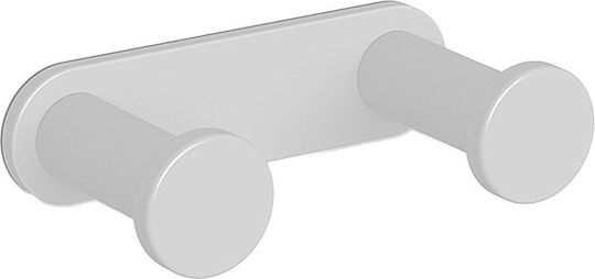 Langberger Series 280 Double Wall-Mounted Bathroom Hook ​7x4cm White