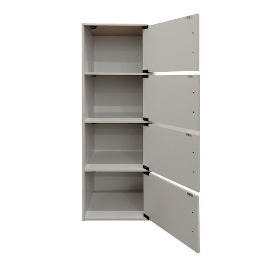 Pakketo Badezimmersäule Boden H40xB34.5xH120cm Weiß