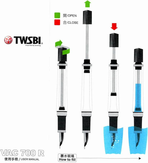 Twsbi Schreibfeder Fein Durchsichtig