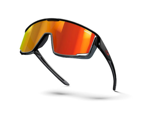 Julbo Cycling Glasses with Black Frame & Mirror Lenses