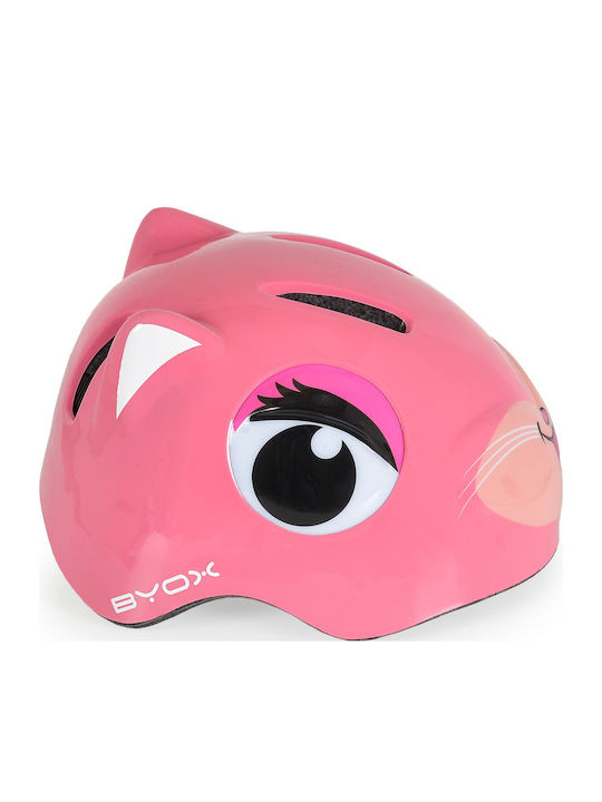 Byox Kids' Helmet for City Bike Pink with LED Light