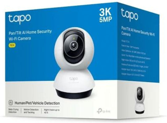 TP-LINK IP Κάμερα Παρακολούθησης Full HD 1080p Μπαταρίας με Φακό 4mm
