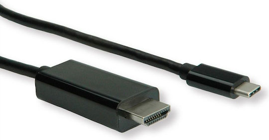 Roline Cable HDMI male - HDMI male 2m Μαύρο