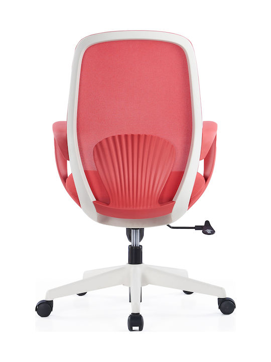 Office Chair with Fixed Arms Red THESIS