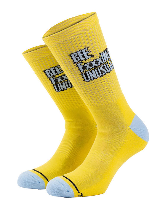 Bee. Unusual. Fxxxing'' Κάλτσες Yellow Bee. Unusual. Fxxxing'' Κάλτσες Yellow