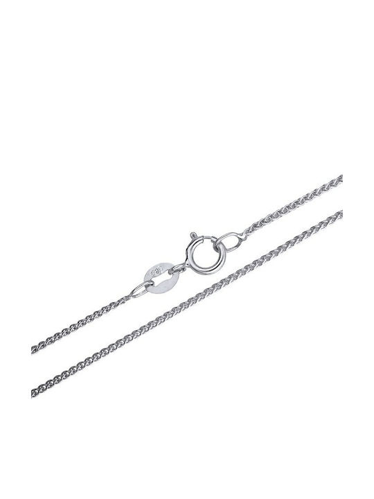 Damen Weißgold Kreuz 14K mit Kette