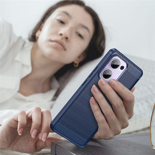 Techsuit Carbon Bumper Σιλικόνης / Πλαστικό Μπλε (Oppo Reno13 F / FS)
