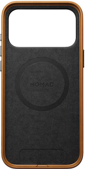 Nomad Umschlag Rückseite Leder 1.15mm Braun (iPhone 17 Pro Max)