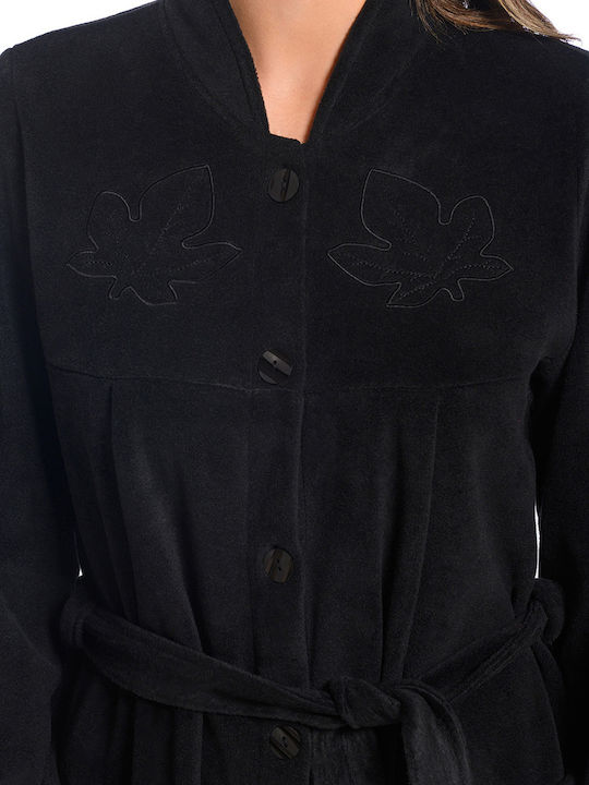 Clio Lingerie Winter Damen Robe Black