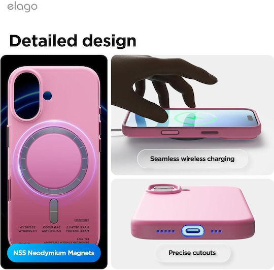 Elago Umschlag Rückseite Silikon Rosa (iPhone 17)