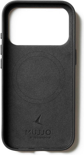 Mujjo Back Cover Δερμάτινο 1mm Μαύρο (iPhone 17 Pro)