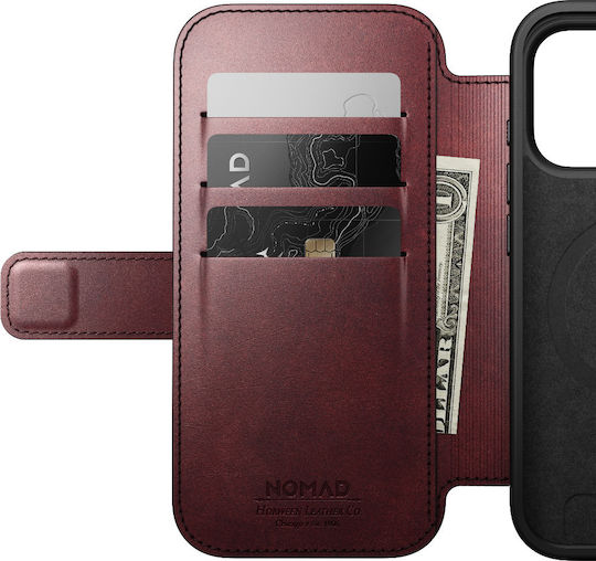 Nomad Wallet Metalic 0.75mm Burgundy (iPhone 17 Pro Max)
