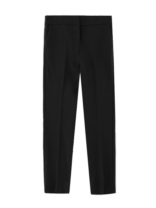 Pants Women Twenty-29 Γυναικείο Υφασμάτινο Παντελόνι με Λάστιχο σε Slim Εφαρμογή Μαυρο