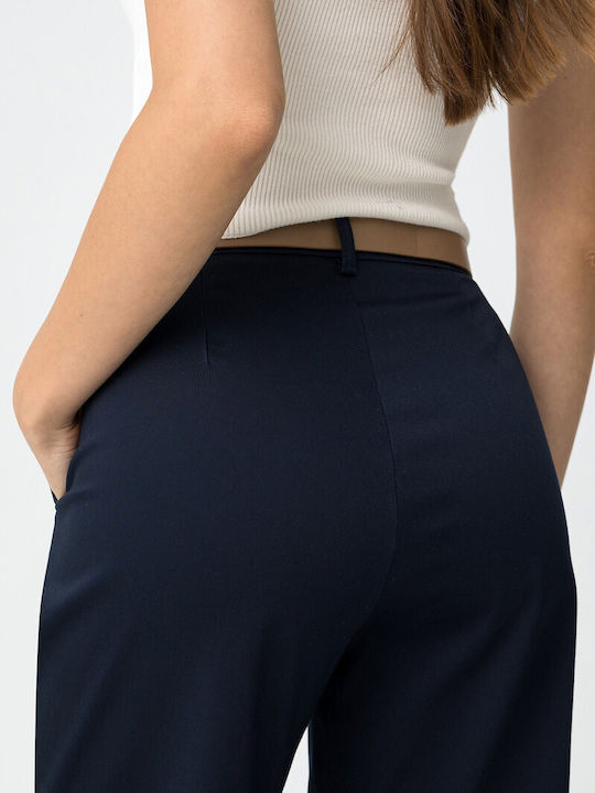 Women's Fabric Trousers Blue