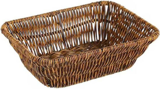Yuk Decorative Basket Rattan Brown 24x18x7cm