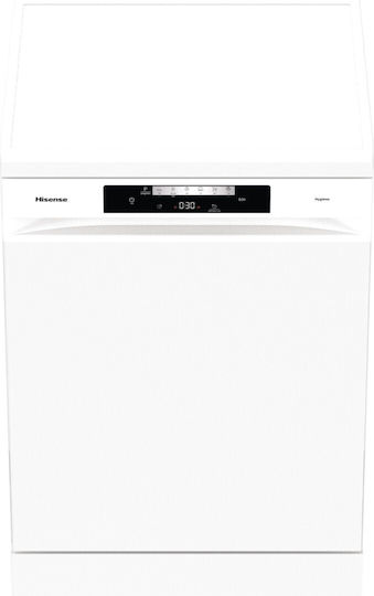 Hisense Freistehender Geschirrspüler für 14 Gedecke B60xH85cm Weiß