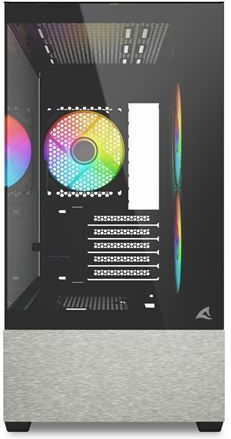 Sharkoon MK7 ARGB Gaming Mini Tower Κουτί Υπολογιστή με Πλαϊνό Παράθυρο Μαύρο