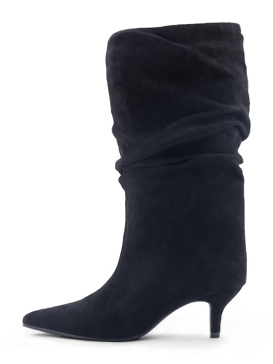 Suede Γυναικείες Μπότες Μαύρες
